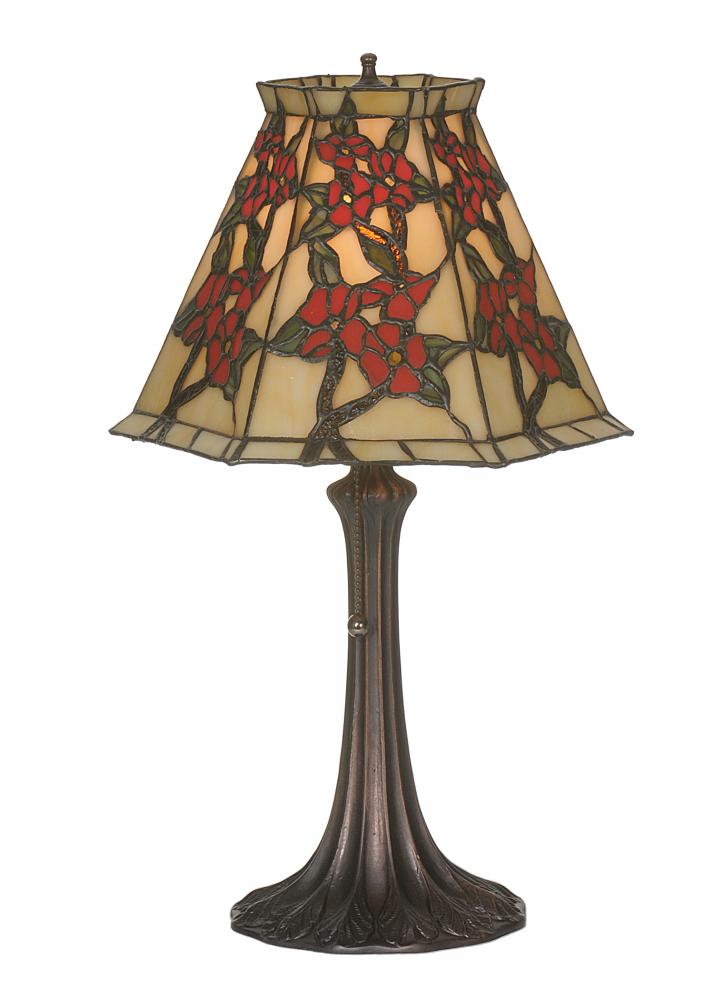 19&#34;H Oriental Peony Accent Lamp