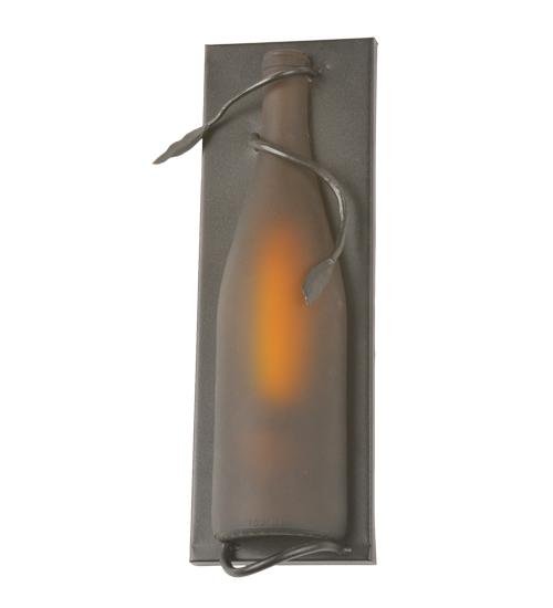 4&#34;W Tuscan Vineyard Wine Bottle Wall Sconce