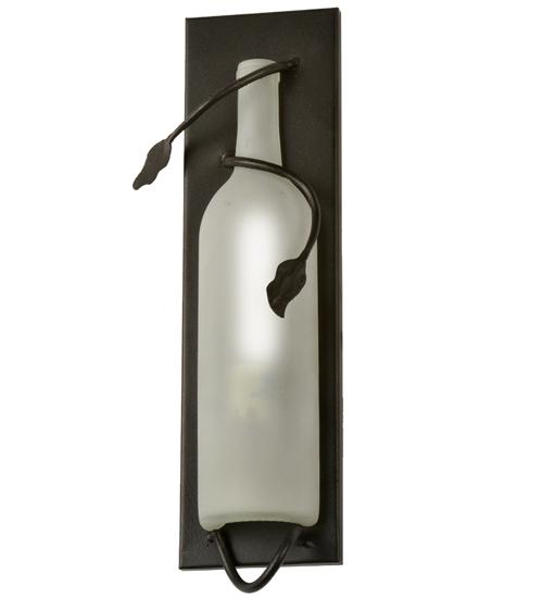 4&#34;W Tuscan Vineyard Wine Bottle Wall Sconce