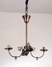 Meyda White 101797 - 25&#34;L Revival Gas & Electric 4 LT Oblong Chandelier Hardware