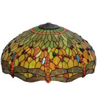 Meyda White 10386 - 22&#34; Wide Tiffany Hanginghead Dragonfly Shade