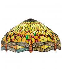 Meyda White 10501 - 20&#34; Wide Tiffany Hanginghead Dragonfly Shade