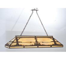 Meyda White 109153 - 61&#34; Long Quiet Pond Skirted Oblong Pendant