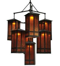 Meyda White 110093 - 58&#34;W Church Street 7 LT Chandelier