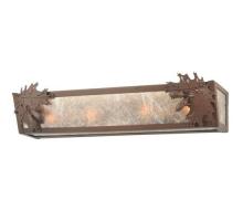 Meyda White 110188 - 24&#34;W Oak Leaf & Acorn Vanity Light