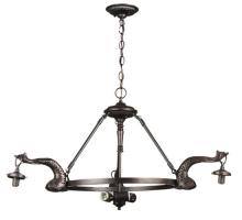 Meyda White 110426 - 36&#34;W Leaping Trout 3 Arm Chandelier