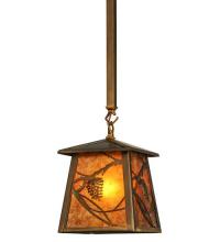 Meyda White 110915 - 7&#34;Sq Whispering Pines Mini Pendant