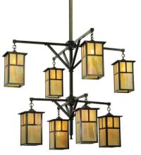 Meyda White 111106 - 52&#34;W Hyde Park T Mission 2 Tier Chandelier