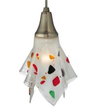 Meyda White 111365 - 9.5&#34; Wide Handkerchief Bam Bam Mini Pendant