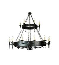 Meyda White 111559 - 60" Wide Warwick 18 Light Two Tier Chandelier