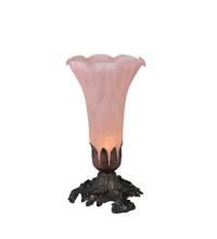 Meyda White 11241 - 8&#34;H Pink Pond Lily Victorian Accent Lamp