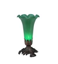 Meyda White 11252 - 8&#34;H Green Pond Lily Accent Lamp