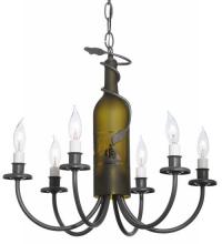 Meyda White 112640 - 18&#34;W Tuscan Vineyard 6 LT Wine Bottle Chandelier