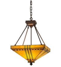 Meyda White 112757 - 17&#34; Square Prairie Corn Inverted Pendant