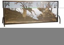 Meyda White 113656 - 44&#34;W X 31.5&#34;H Deer on the Loose Fireplace Screen