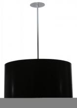 Meyda White 113851 - 32&#34;W Cilindro Black Paper Pendant