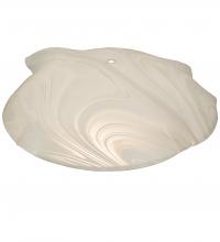 Meyda White 113946 - 16&#34; Wide Metro Blanco Swirl Shade