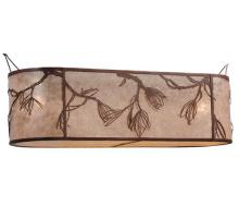 Meyda White 114147 - 44&#34;L Whispering Pines Oblong Inverted Shade