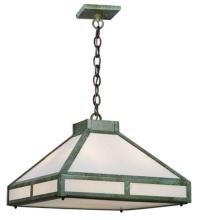 Meyda White 114840 - 18&#34;Sq Whitewing Prime Pendant