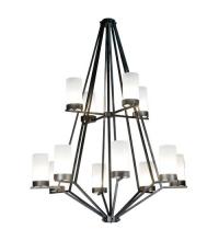 Meyda White 115096 - 60&#34;W Galen 12 Lt Two Tier Chandelier