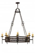 Meyda White 190078 - 48&#34;W Toscano 8 LT Chandelier