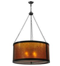 Meyda White 115663 - 32"W Smythe Craftsman Inverted Pendant