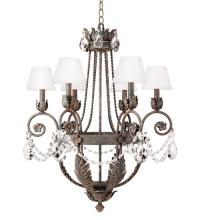 Meyda White 115984 - 26&#34; Wide Antonia 6 Light Chandelier