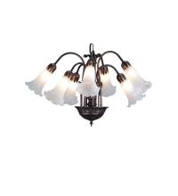 Meyda White 11621 - 20&#34;W White Pond Lily 7 LT Chandelier