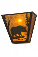 Meyda White 116311 - 13&#34;W Bear Creek Right Wall Sconce