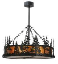 Meyda White 116636 - 36&#34;Wide Tall Pines Inverted Pendant