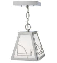 Meyda White 116750 - 6&#34;Sq Revival Deco Mini Pendant