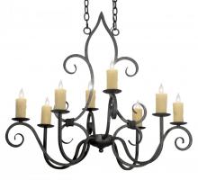 Meyda White 117288 - 36&#34;L Clifton 8 LT Oblong Chandelier