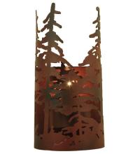 Meyda White 117371 - 5.5&#34; Wide Tall Pines Wall Sconce