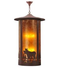 Meyda White 118489 - 24&#34; Wide Fulton Moose Creek Pendant