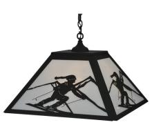 Meyda White 119187 - 25&#34;Sq Alpine Pendant