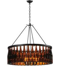 Meyda White 119239 - 37&#34;W Tuscan Vineyard Estate 36 Wine Bottle Chandelier