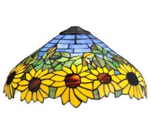 Meyda White 119557 - 16" Wide Wild Sunflower Shade