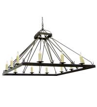 Meyda White 119651 - 60" Square Retreat Chandelier