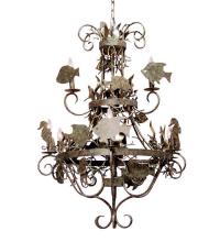 Meyda White 119762 - 32&#34; Wide De La Mar 9 Light Chandelier