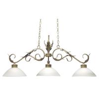 Meyda White 120152 - 48&#34; Long Orleans Oblong Pendant