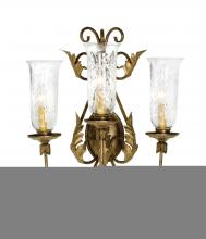 Meyda White 120226 - 21&#34; Wide French Elegance 3 Light Wall Sconce