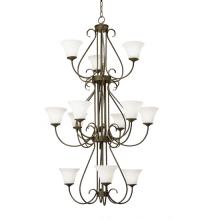 Meyda White 120260 - 36&#34; Wide Jaqueline 12 Light Three Tier Chandelier