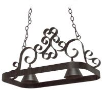 Meyda White 120296 - 32&#34; Long Hayley 2 Light Pot Rack