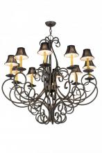 Meyda White 120309 - 42&#34;W Phillipe 10 LT Chandelier