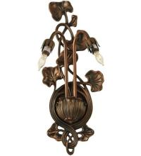 Meyda White 12033 - 7"W Pond Lily 2 LT Wall Sconce Hardware