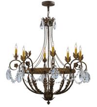 Meyda White 120414 - 39&#34;W Antonia 8 LT Chandelier