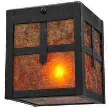 Meyda White 120654 - 4&#34;Sq Hyde Park Cross Mission Flushmount