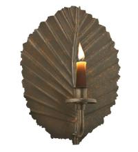 Meyda White 121102 - 8&#34; Wide Nicotiana Leaf Wall Mount Candle Holder