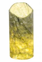 Meyda White 121524 - 3.5&#34;W Cylindre Green Jadestone Shade