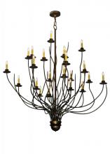 Meyda White 123017 - 54&#34;W Sycamore 22 LT Chandelier